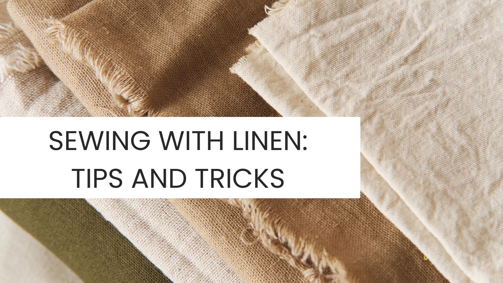 The Ultimate Guide to Sewing with Linen: Tips and Tricks – de Linum