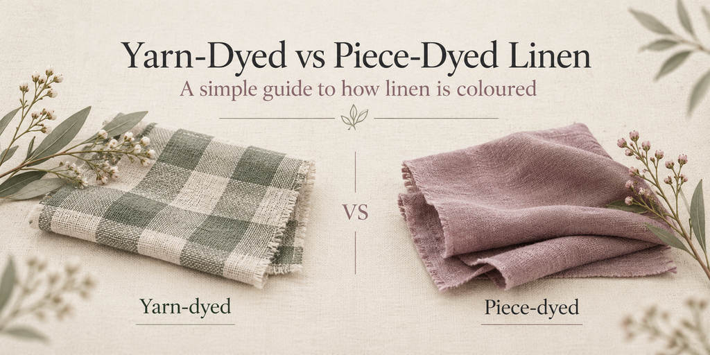 Yarn-Dyed vs Piece-Dyed Linen: What’s the Difference?