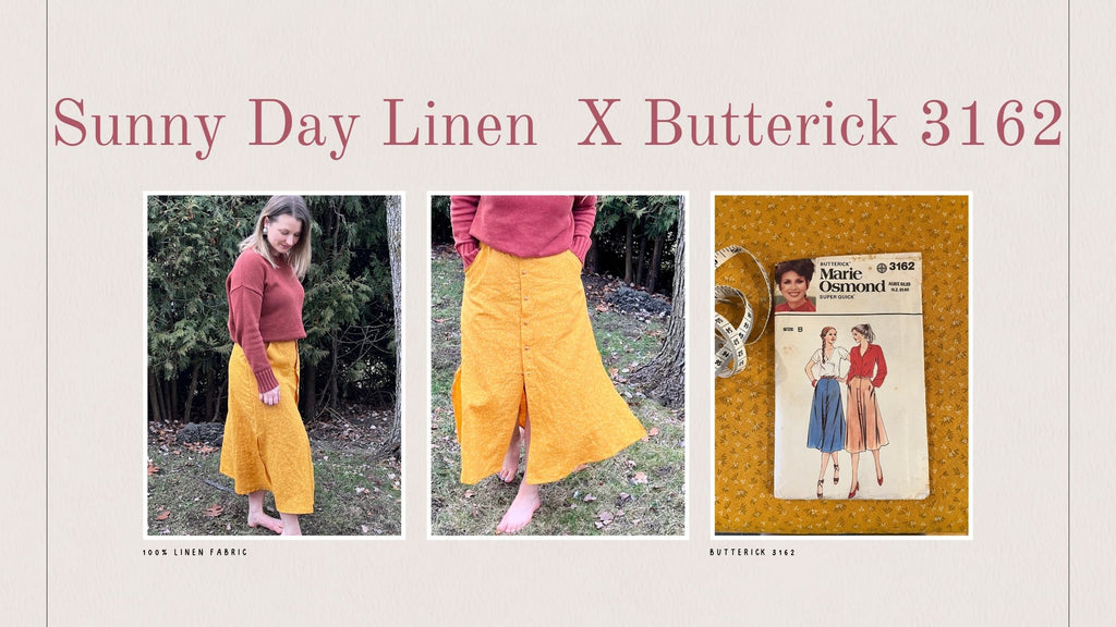 Butterick Linen Skirt with Sunny Day Linen Fabric