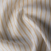 Lightweight Honey Wheat Stripe Linen Fabric with a soft drape and classic stripe pattern