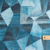 Blue Jean Mosaic Linen Blend Fabric