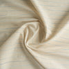 Remnant of Blue Striped Cream 100% Linen Fabric