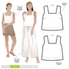 Byron Woven Top Multi-Size Sewing Pattern - hard copy