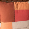 100% Linen Earthy Patchwork Cushion Cover