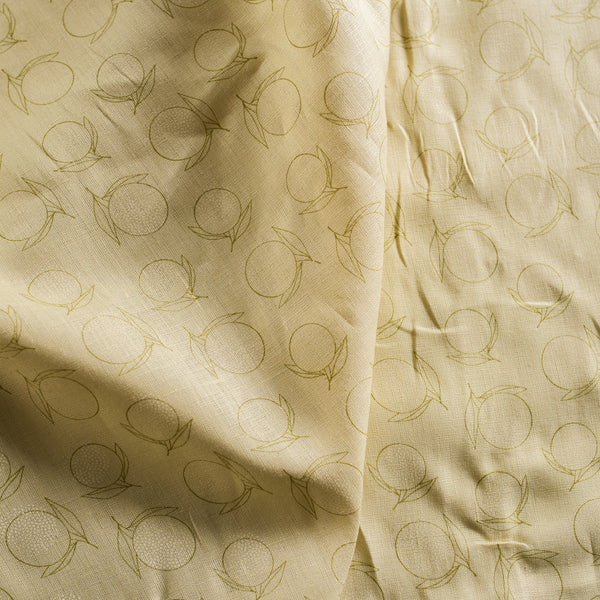 Citrus Sketch 100% Linen Fabric