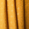 Golden Citrine Embroidered Linen Fabric