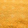 Golden Citrine Embroidered Linen Fabric