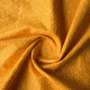 Golden Citrine Embroidered Linen Fabric