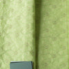 June Bud Green Embroidered Linen Fabric