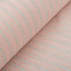 Remnant of Peach Sorbet Stripe 100% Linen