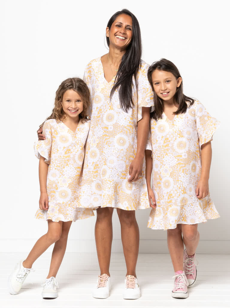 Pixie Teens Dress Multi-Size Sewing Pattern - hard copy