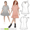 Pixie Teens Dress Multi-Size Sewing Pattern - hard copy