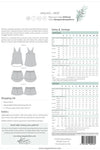 Reef camisole & shorts set multi size sewing pattern