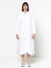 Anais Dress Sewing Pattern – long-line shirt-style dress with raglan sleeves and hi-low hem