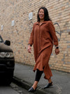 Anais Dress Sewing Pattern – long-line shirt-style dress with raglan sleeves and hi-low hem