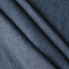 close up of Atlantic Twill linen fabric in denim-inspired blue with white flecks, twill weave, 100% linen, 225 GSM.