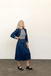 Bernadette Skirt Sewing Pattern – pleated front skirt with belt bag, mini & midi options