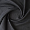 Close-up of Black extra wide 280cm 100% linen fabric 165gsm for dresses, shirts, skirts, relaxed pants, curtains and home textiles