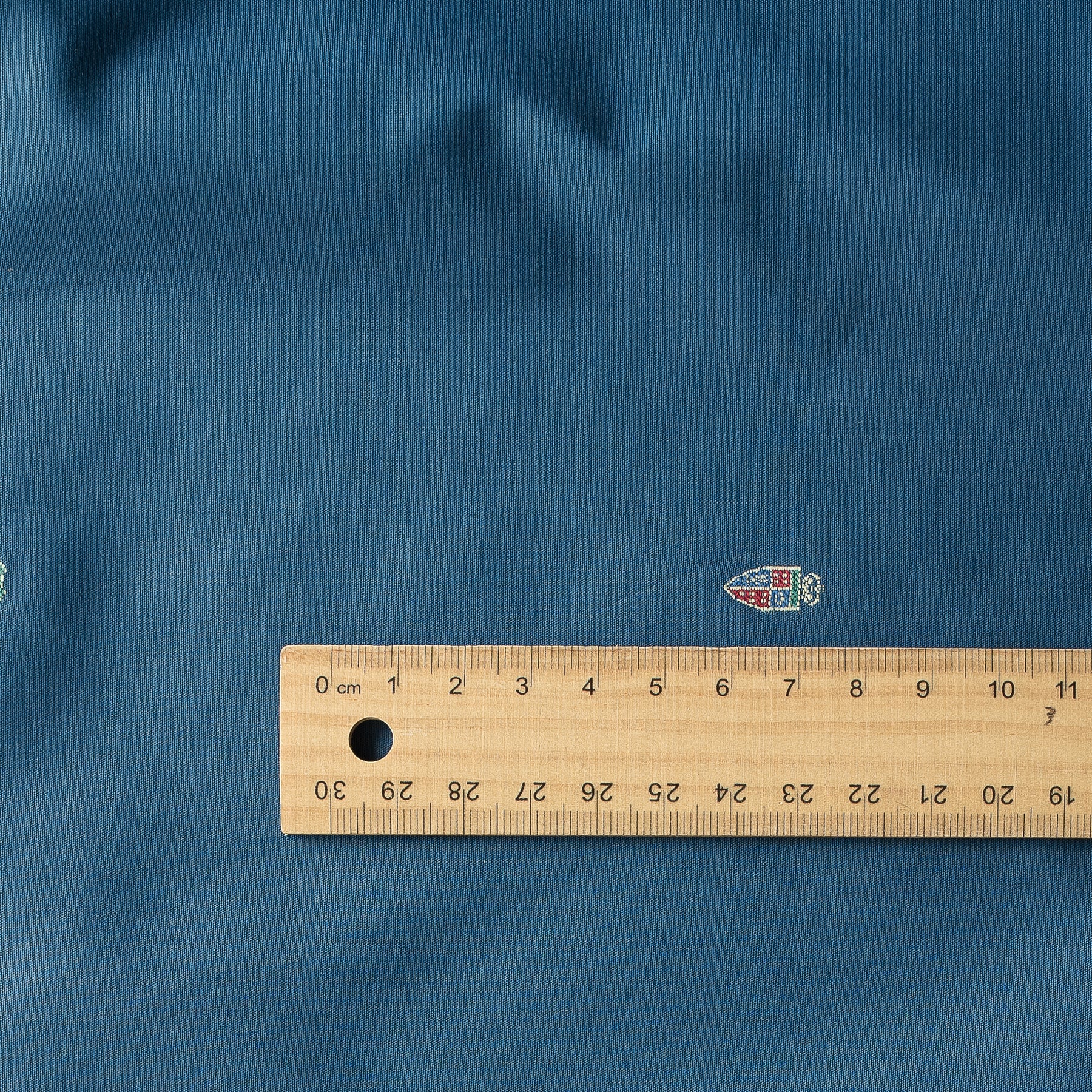 Buy Blue Heritage Emblem Giza Cotton Blend Fabric - 55% Giza Cotton ...
