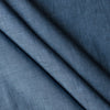 Bluefield Chambray deep blue 100% linen fabric, 135 GSM, 60 LEA chambray weave