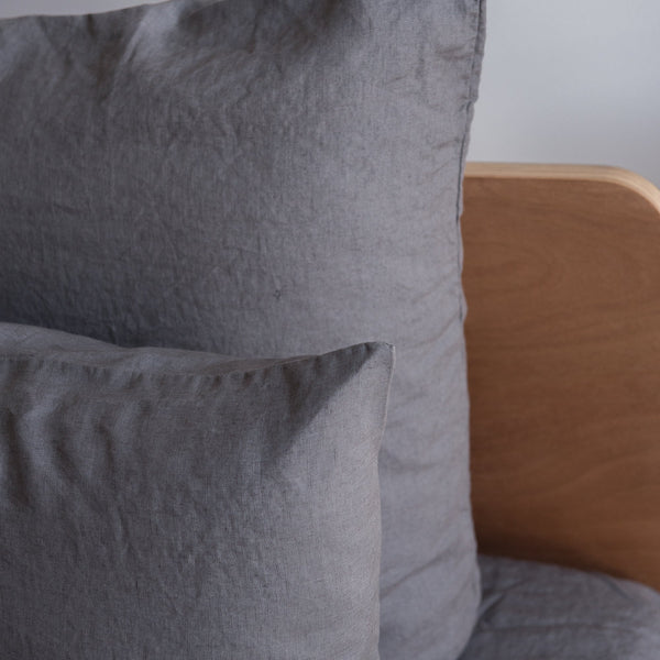Charcoal Grey 100% Linen Pillowcase (Set of 2)