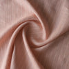 Clay blush striped linen cotton fabric with fine yarn-dyed stripes, lightweight plain weave