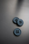 Mid Teal Cotton Button 15mm - organic cotton sewing button, eco-friendly and washable