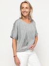Daphne Tunic Sewing Pattern – oversized cocoon shape tunic with hem tucks and U neckline