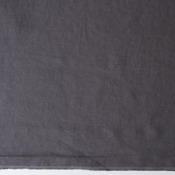 Deep Charcoal extra wide 280cm 100% linen fabric 165gsm for dresses, shirts, skirts, relaxed pants, curtains and home textiles