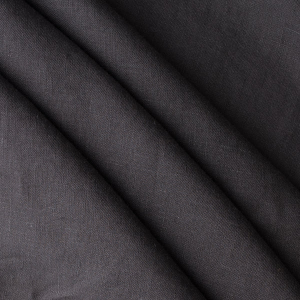 Deep Charcoal extra wide 280cm 100% linen fabric 165gsm for dresses, shirts, skirts, relaxed pants, curtains and home textiles