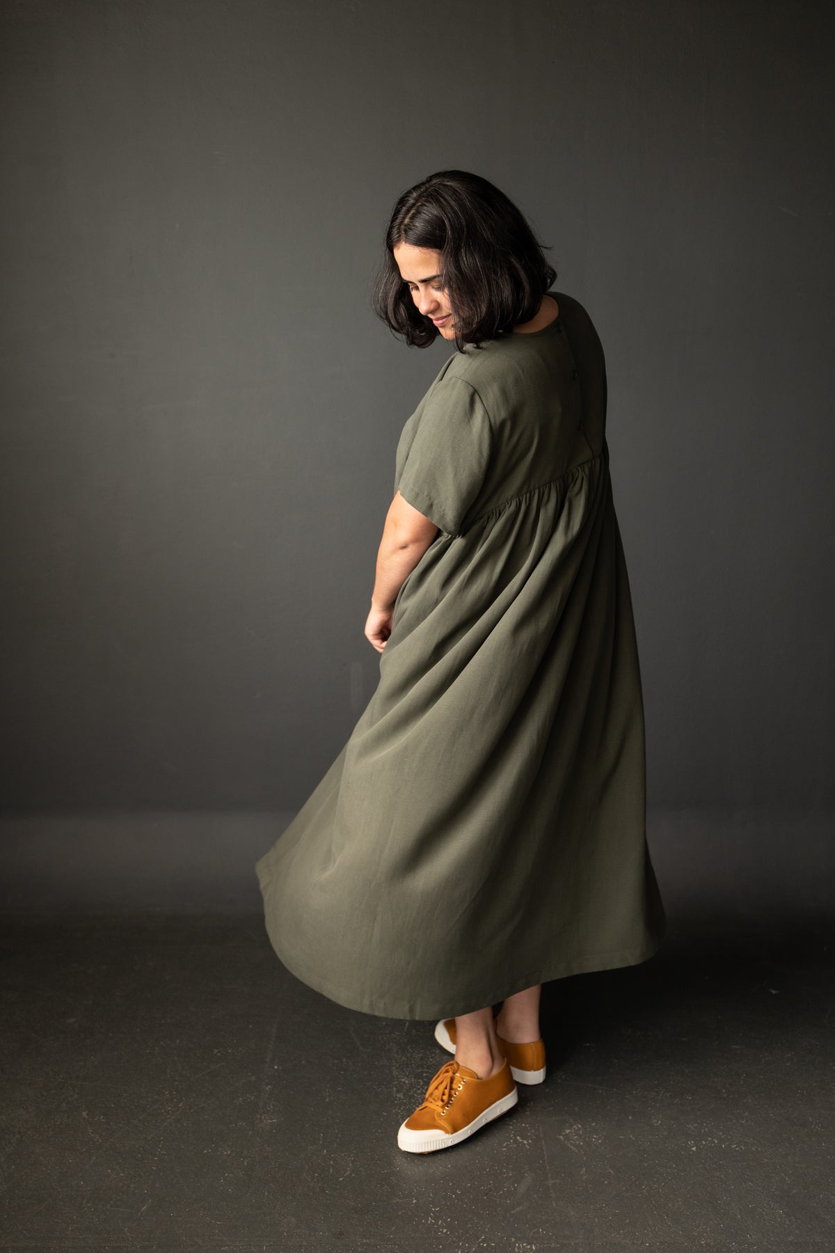 Florence Swingy Top & Dress Pattern - Button Back Detail | Merchant ...
