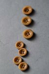 Gold corozo button 22mm, 4 hole sewing button