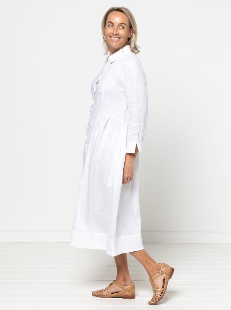 Hampton Woven Dress Sewing Pattern – Shirtdress with Sleeve Options ...