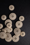 Neutral Hemp Button 15mm - eco-friendly hemp button for sewing and garments