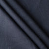 Ink navy linen fabric with visible yarn texture, slightly loose weave, suiting weight