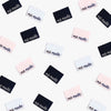 Me Made Side Seam woven KATM sewing labels for handmade clothes and DIY sewing projects