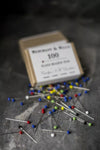 Merchant & Mills Glass Headed Pins in assorted colours for easy fabric marking