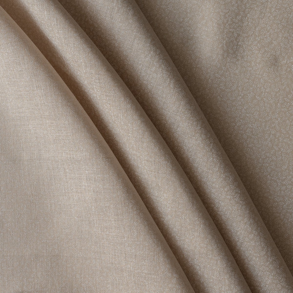 Whisper Sand linen fabric in sandy neutral tone with delicate white print, 100% linen, 175 GSM