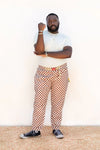 Rambler Pants Sewing Pattern – pull-on elastic waistband, built-in belt, tapered leg, XS-7X