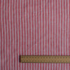 Rosebay Stripe linen fabric with soft rosy yarn-dyed stripes, 100% linen, 130 GSM, 60 LEA