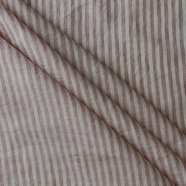 Rosewater Stripe Extra Wide 100% Linen Fabric