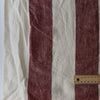 Rosewood Broadstripe Extra Wide 100% Linen Fabric