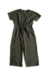 Green cassidy jumpsuit on a white background