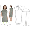 Autumn Dress Multi-Size Sewing Pattern - hard copy-Sewing Patterns-Style Arc-4-16-de Linum