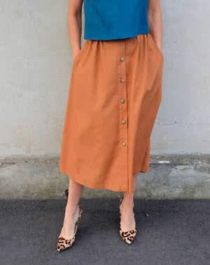 Bonnie Woven Skirt Multi-Size Sewing Pattern - hard copy