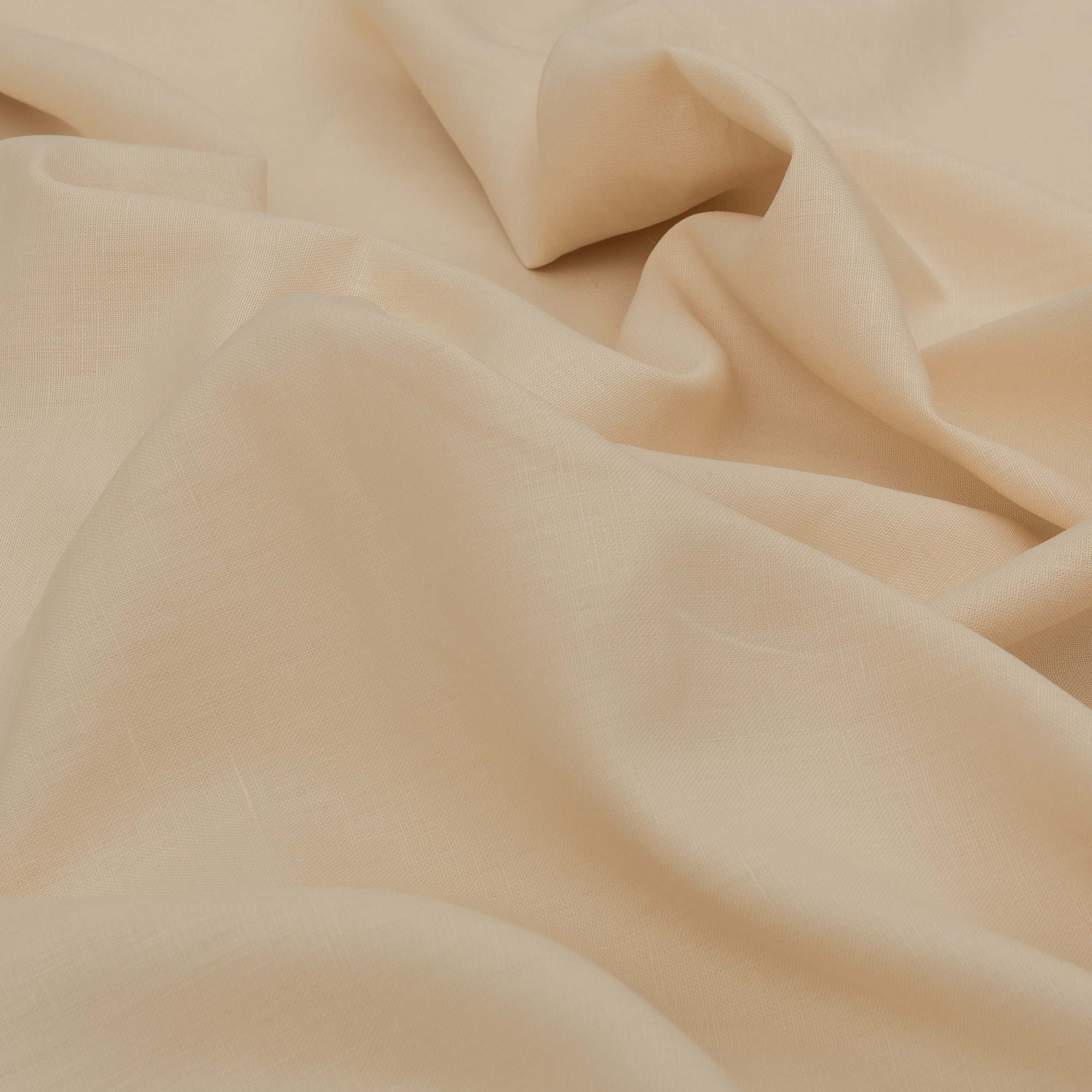 Buttermilk Cream 100% Linen Fabric