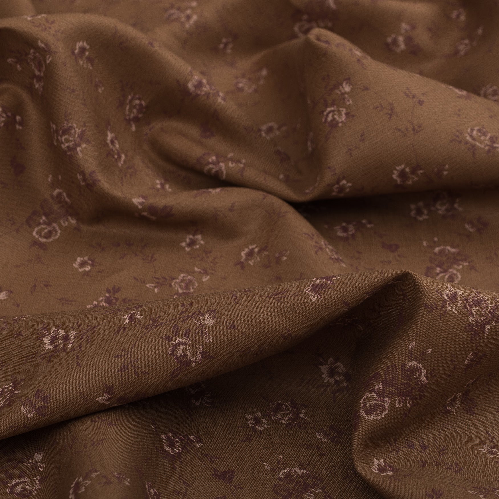 Cinnamon Garden 100% Linen Fabric