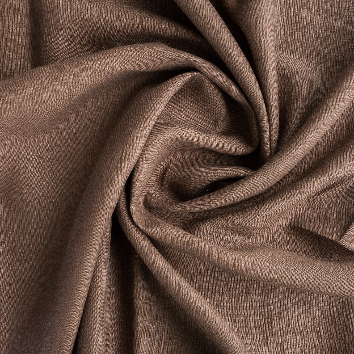 Coffee Bean Brown 100% Linen Fabric
