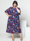 Elsbeth Woven Dress sewing pattern featuring gathered front bodice, optional sleeves, and a fitted panelled skirt, suitable for cotton, linen, viscose, and silk fabrics