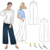 Fifi woven pant multi-size Sewing Pattern - hard copy
